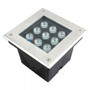 square ground lights