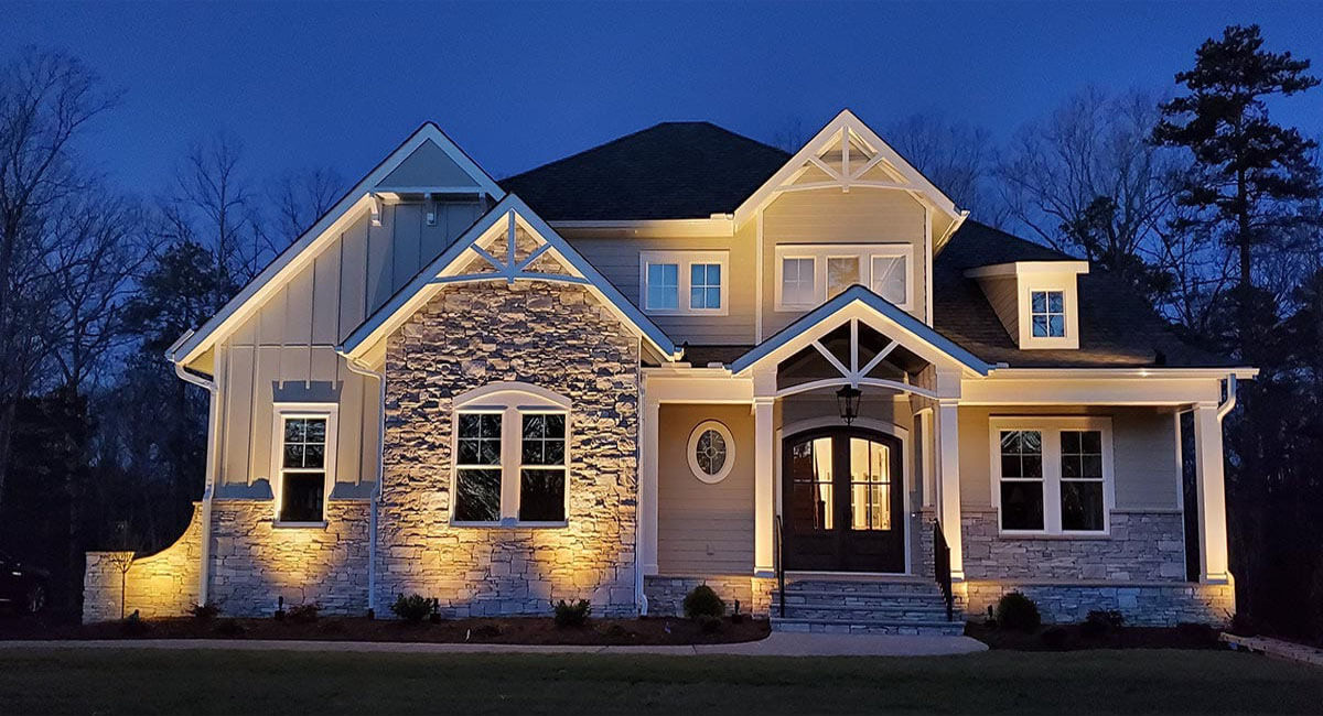 layout outdoor lights for your house