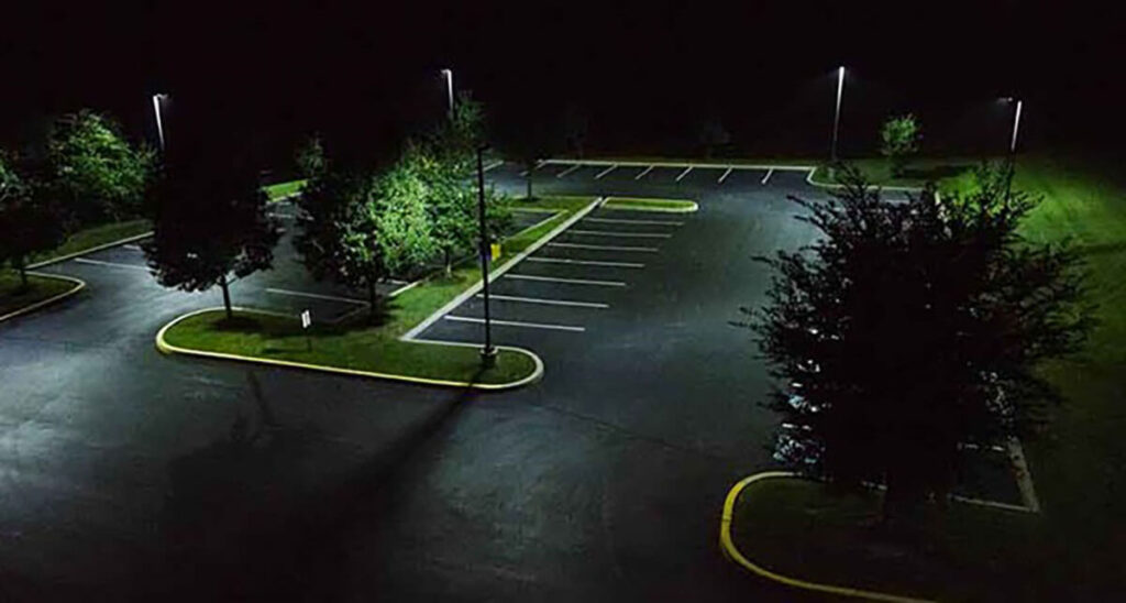 led parking lot lights design