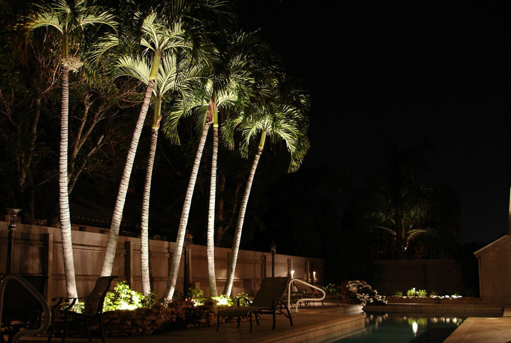 waterproof ip65 palm tree ring lights