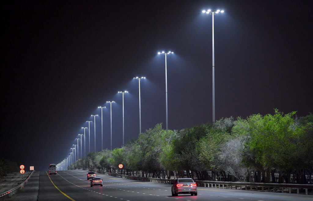 roadway parking lot lights