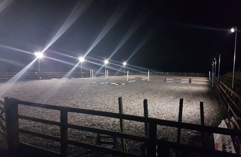 high mast horse arena lights