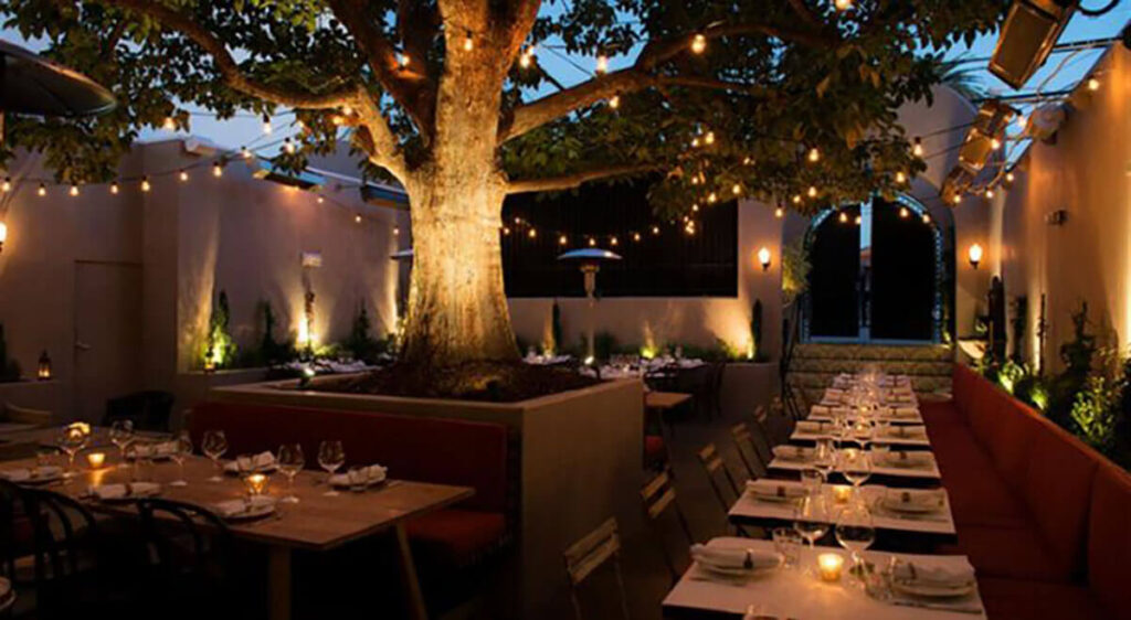 restaurant outdoor lighting ideas
