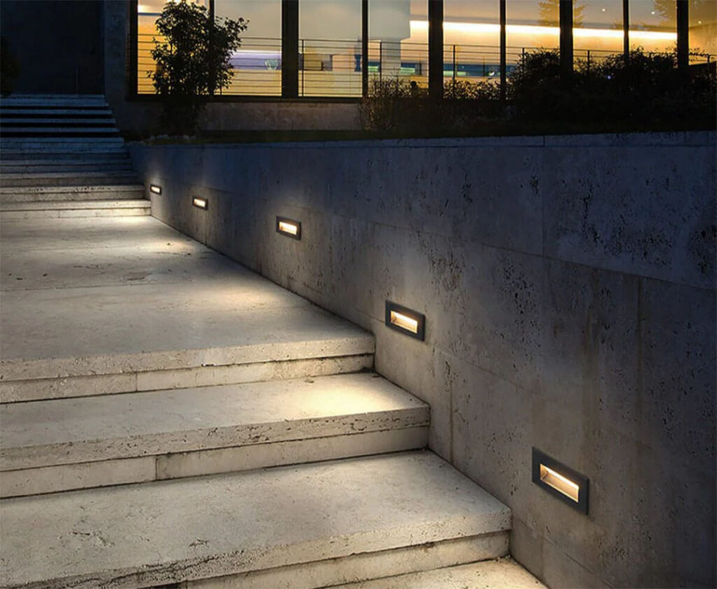 recessed step lights outdoor