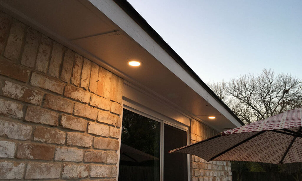 outdoor recessed led soffit lighting