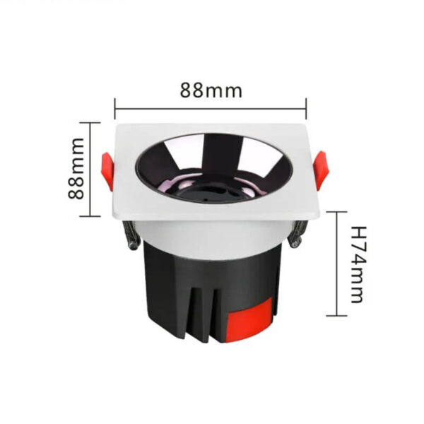 12W LED Square Downlight - Image 4