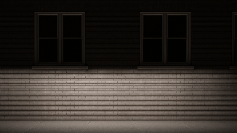 Creating a right angle with LED lights A building facade lit with a sharp cut-off line, preventing light spill onto windows