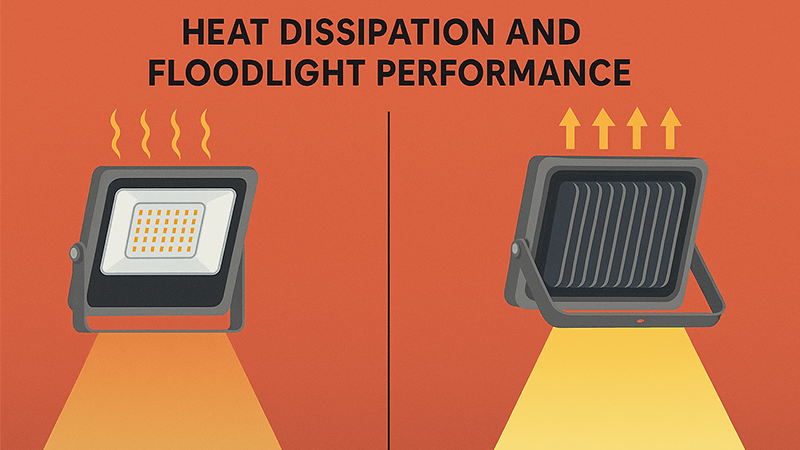 Comparing floodlight heatsinks
