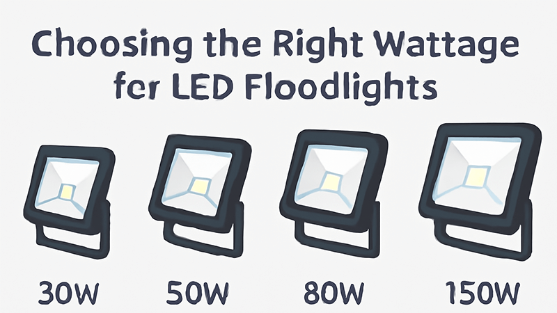 choosing the right wattage for LED floodlights