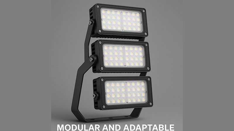 Modular and adaptable LED floodlights