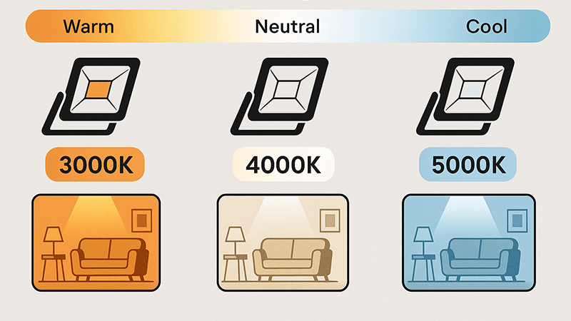 Choosing the right LED floodlight color temperature
