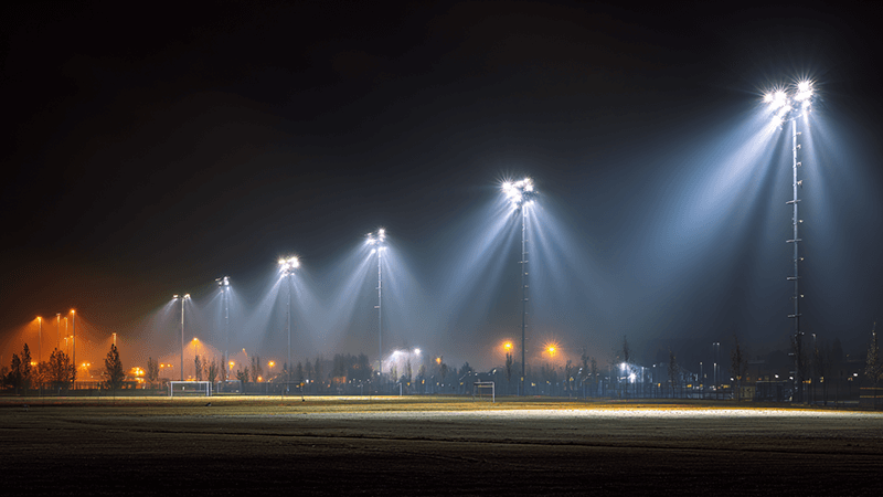 Advanced coating protecting an LED floodlight