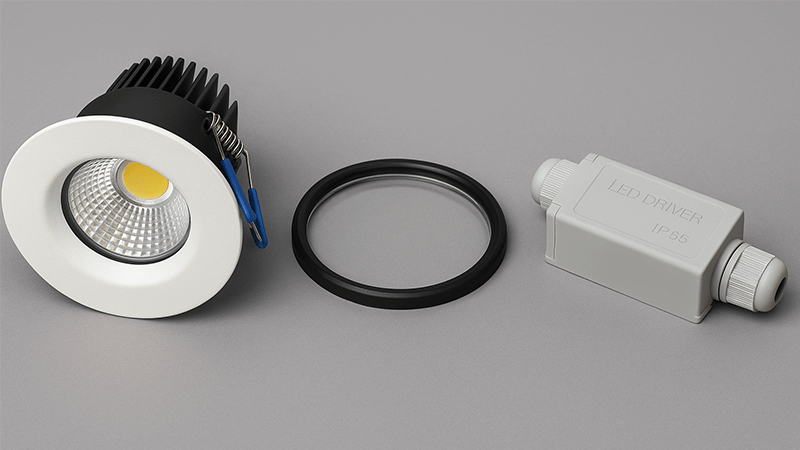 Suitable Bathroom Downlight Features IP rated downlight components