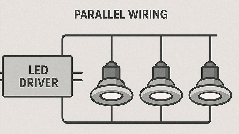 LED driver with parallel wiring diagram