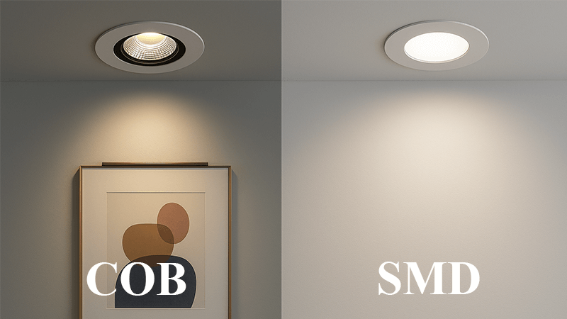 COB vs SMD LED applications COB LED for accent lighting vs SMD for general lighting