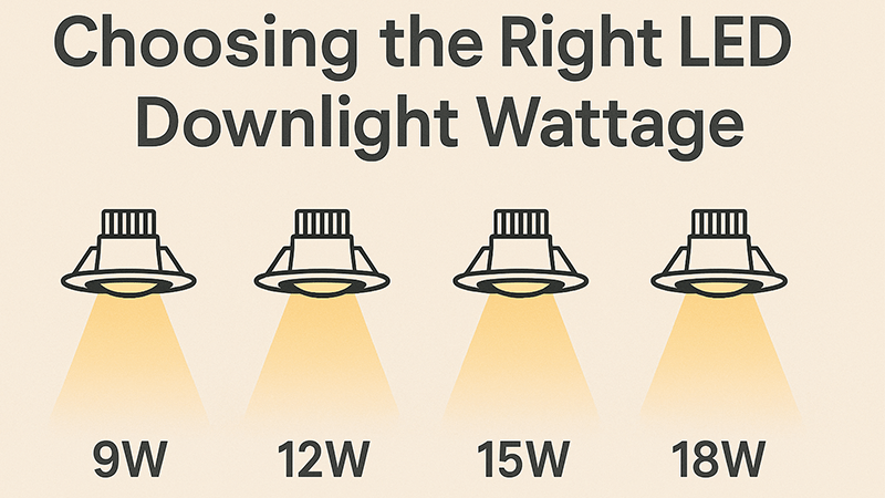 A well-lit modern living room with LED downlights