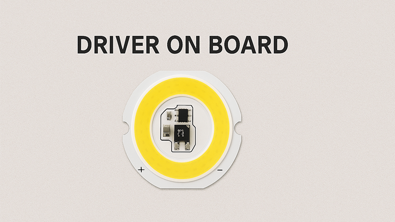A "Driver on Board" or DOB LED chip